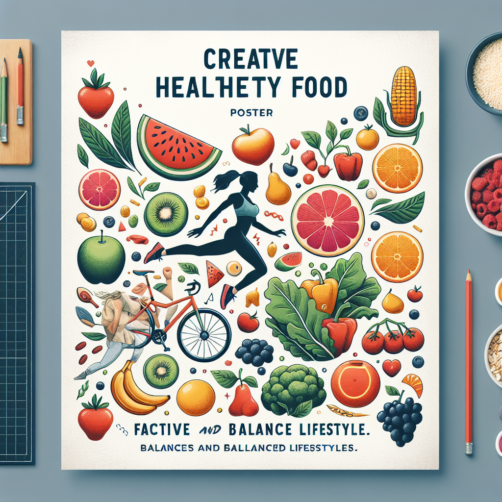 Kreasi Poster Makanan Sehat untuk Gaya Hidup Aktif dan Seimbang